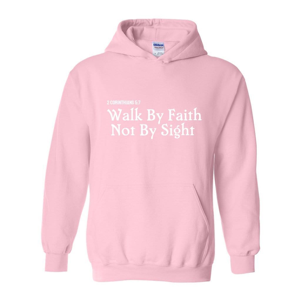 2 CORINTHIANS 5:7 WALK BY FAITH NOT BY SIGHT Unisex Heavy Blend Hooded Sweatshirt His Sheep Store